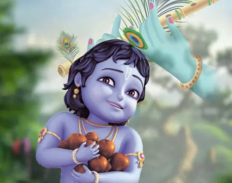 Happy Krishna Janmashtami CB Background